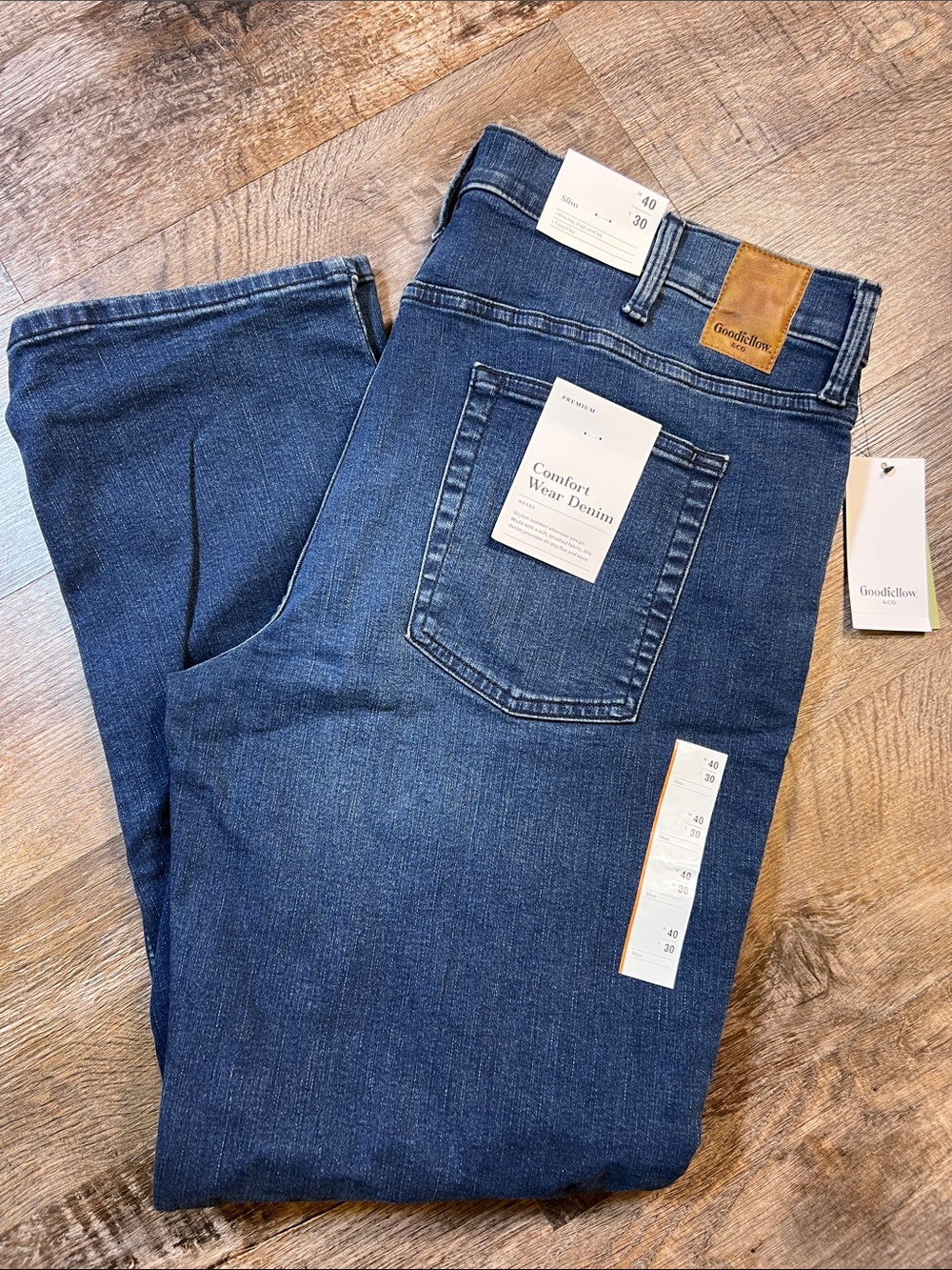Goodfellow & Co Men’s Indigo Blue Relaxed Fit Denim Jeans